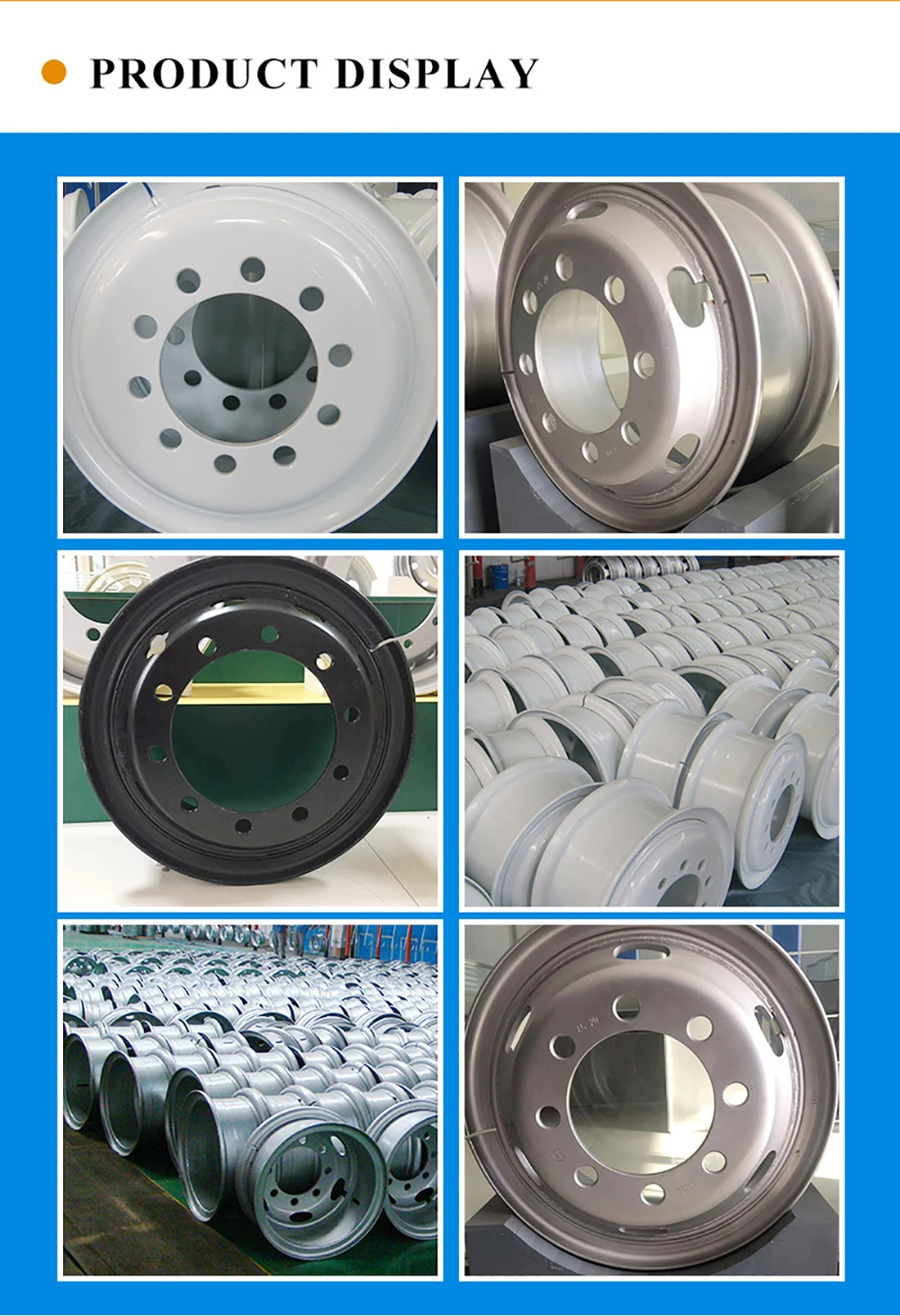 Brand China Manufacturer Tube Steel Wheel 7.50V-20