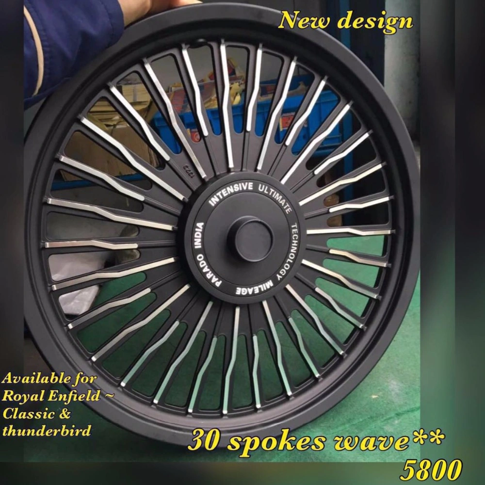 19X2.5 Royal Enfield Motorcycle Alloy Aluminum Wheel Forged Rims Polished Wheel Hub