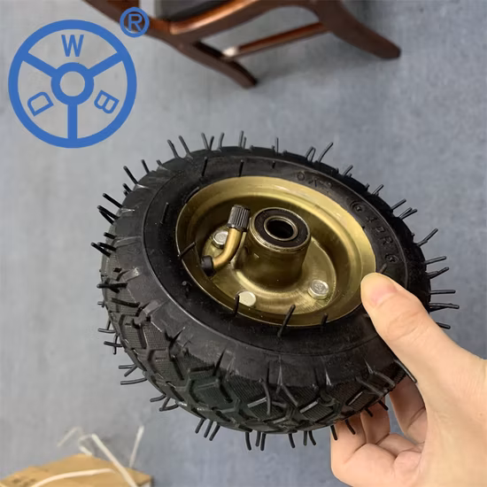 10 Inch Steel Pneumatic Rubber Wheels Heavy Duty for Trolley Caster