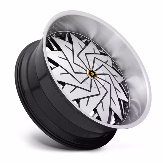 Jiangzao Deep Dish Polished Lip Wheel Donk Rim Custom Forged Aluminum Alloy Wheels